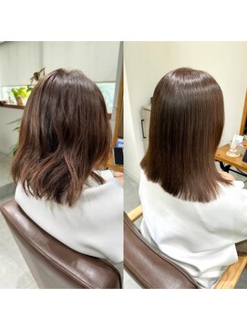 リンク(LINK) 伸ばし中で跳ねるお悩みも髪質改善