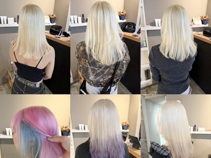 派手髪・ハイトーンカラー・デザインカラー・ブリーチ専門美容室の写真