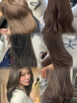 アイシー 表参道(ICY) 【春】ワンホンレイヤーウォームベージュミルクティーブロンド