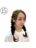 ホワイト 久屋大通店(White)&nbsp;編み込みツインスタイル