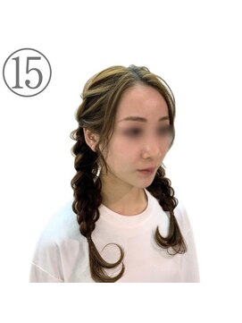 ホワイト 久屋大通店(White) 編み込みツインスタイル