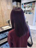 アース 郡山コスモス通り店(HAIR&MAKE EARTH) 色落ちまで可愛い艶感カシスラベンダー