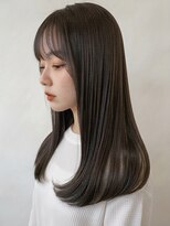 メラク バイ コア(Merak by CoRe.gn) 美髪ストレート髪質改善トリートメントロンググレージュ縮毛矯正