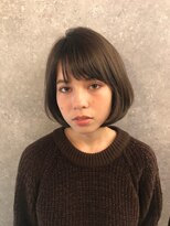 【Lond】ナチュラルミニボブ☆グレージュカラー