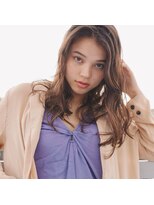 ヘア ヴィルゴ 吉祥寺(hair Virgo)&nbsp;【Virgo吉祥寺】くせ毛風ウェーブロング×モカベージュ