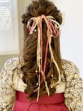 ビューティーみやくに ルーズハーフアップ♪