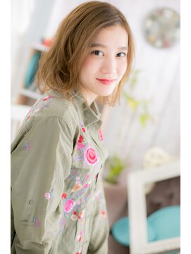 ミック 日暮里店(miq) くせ毛風ラフふわミディb