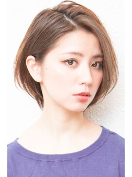 モニカ 西宮北口(Monica) 大人かわいいグレージュ小顔ナチュラルショートボブ