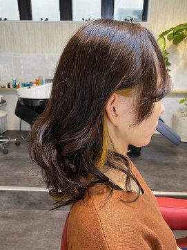 スプーン(spoon) もみあげワンポイントカラー