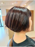 グラデーションカラー/骨格矯正カット/ショートボブ30代40代50代