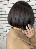 20代30代40代艶感ストレートアッシュグレージュ透明感ボブ