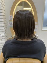 アドラーブル けやき通り店(adorable)&nbsp;【オリーブベージュ】切りっぱなしボブ♪10代20代30代