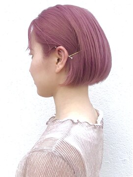 アイティー バイ アルバム 中野店(IT by ALBUM) ピンクボブ_くびれヘアビタミンカラーメルティカラー_ba340311