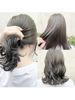 メゾンアクア 表参道(Maison ACQUA)&nbsp;ブリーチなしカラー　透明感　グレージュ　オリーブカラー