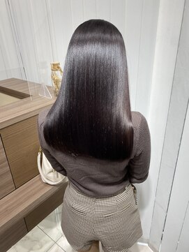 キュア 表参道(CURE) 黒髪/グレージュカラー/ココアベージュ/ヘルシーロング[表参道]