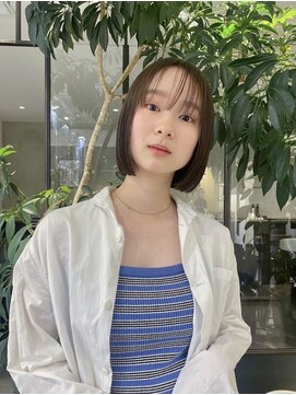 フィルムス 横浜(FILMS) ココアベージュ/黒髪/クラゲヘアー/オリーブグレー/ボブ/横浜