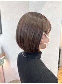 透明感ショコラアッシュすっきり大人ショートボブ【中居】