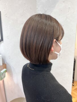 ロンドプランタン 恵比寿(Lond Printemps) 透明感ショコラアッシュすっきり大人ショートボブ【中居】