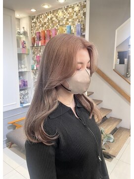 ネオリーブアイム 横浜西口店(Neolive aim) 夏カラーミルクティーベージュ韓国ヘア【横浜】