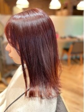 ヘアーショップ エヌアンドエー 越谷店(hair shop N&A) 外ハネ×ピンクベージュ