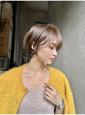 大人可愛いショート/ボブ/ハイライト/インナーカラー