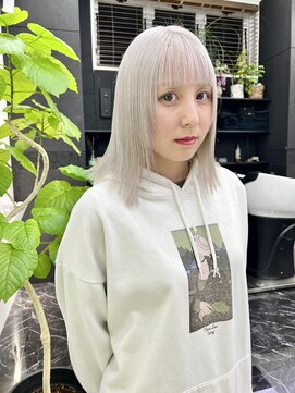 チュダック(ChuDuck) 韓国風《ペールシルバー》ハイトーン/ケアブリーチ/ダブルカラー