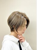 20代30代大人可愛いエアリーショートラベンダーベージュ透明感UP