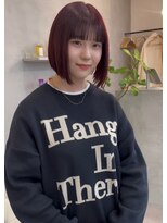 シーン(SCEN) bob × bordeaux color