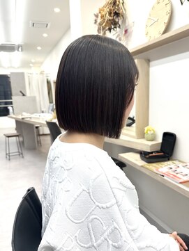 コージークルー(cozy creww) 切りっぱなしボブ美髪結べるボブカールセミディシアーカラー