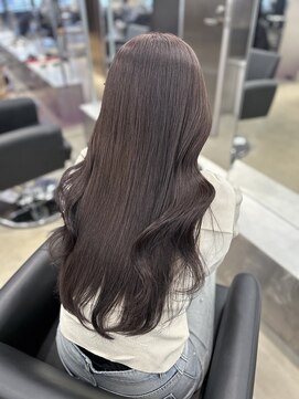 ペレ 栄店(PELE) デザインカラー/レイヤーカット/ウェットヘア/オリーブベージュ