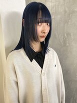 ソイ 下北沢(soi)&nbsp;ダークブルー_レイヤーカット_ウルフ_顔まわりレイヤー_下北沢