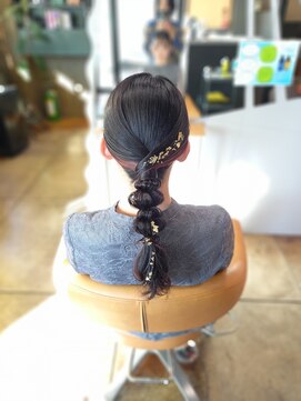 クレップスヘアーヒマワリ(CRE'PS HAIR HIMAWARI) 編みおろし