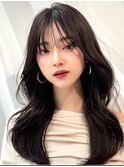 前髪顔まわり韓国ヘアレイヤーカットサイドバンク2wayバンク韓国