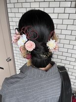 ソノ(sono) タイトシニヨン 金箔ヘア 水引ヘア 振袖ヘア 成人式ヘア