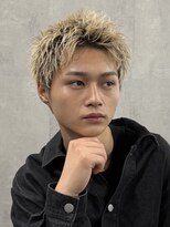 ラベル 渋谷(LAVEL)&nbsp;スパイキーショート/ブロンド/ブリーチカラー/抜きっぱなし