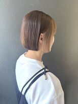 美容室BJ&nbsp;ナチュラルインナーカラー　ナチュラルブラウン　ボブヘア
