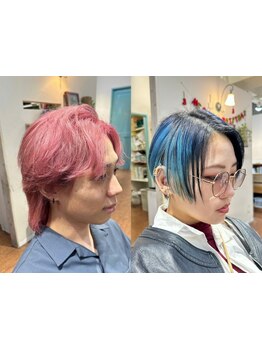 ダメージを抑えた高発色。色落ちまで計算されたブリーチカラー【大森駅/ブリーチ】