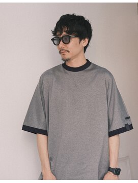 シンク(sync) メンズのマッシュショート ニュアンスパーマ 大阪美容室