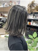 ハイライトバレイヤージュダブルカラーケアブリーチ20代30代