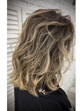 リコヘアー(LiCO HAIR) 那覇/イメチェン/ピンクベージュ/アンブレラカラー/前髪