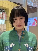 縮毛矯正とカラー同時施術可能♪/レイヤーボブ
