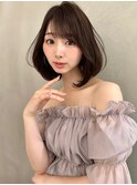 岡田洸太/韓国ボブ/韓国レイヤー/縮毛矯正/ヘーゼルベージュ
