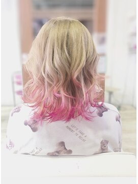 裾カラー ピンクグラデーション L キュートリップのヘアカタログ ホットペッパービューティー