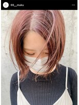 ムク(MUKU)&nbsp;ハイライトでピンク