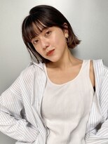 ラレイ(Lalei) ぷつっとボブ×暗髪カラー