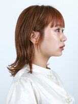 アース 三軒茶屋店(HAIR&MAKE EARTH)&nbsp;三軒茶屋_レディース_ミディアム_オレンジベージュ_ハイトーン