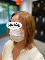 マーブルヘアー(Marble hair) ナチュラル外ハネボブ