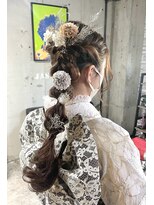 ライフトーキョー(Life tokyo)&nbsp;ダウンスタイル成人式ヘアセット