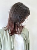 【FOLK】初カラーグラデーションピンク☆似合わせ外ハネレイヤー