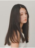 黒髪×ストレート